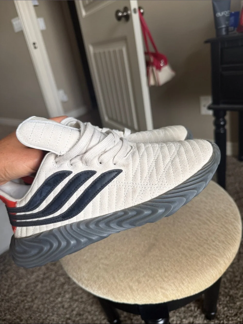 adidas Sobakov Off White Core Black Raw Amber